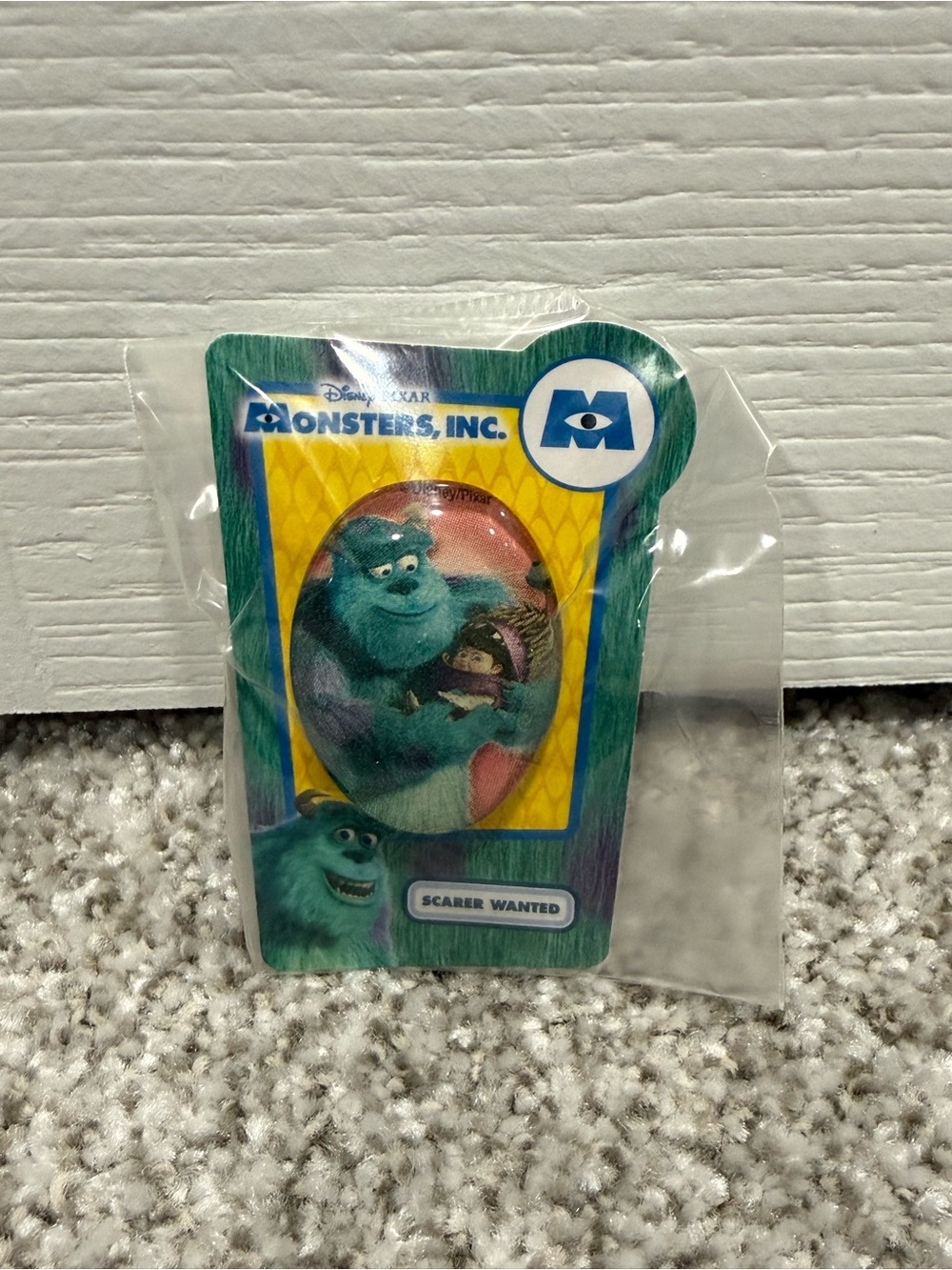 Japan Disney Monsters Inc Boo & Sulley Dome Pin NEW!!